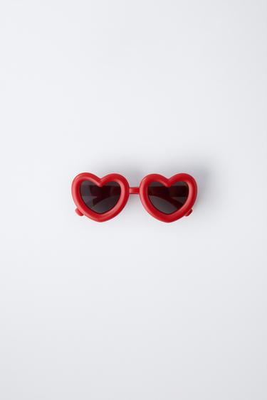 HEART-SHAPED SUNGLASSES - Red by Zara - Image 0