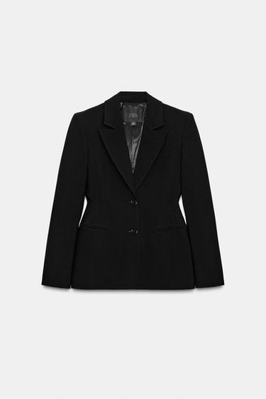 XHAKETË ME BEL ME TEGELA ZW COLLECTION - E zezë nga Zara