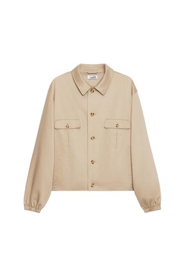 SOSHIOTSUKI X ZARA 릴렉스드핏 포켓 점퍼 - Zara 베이지