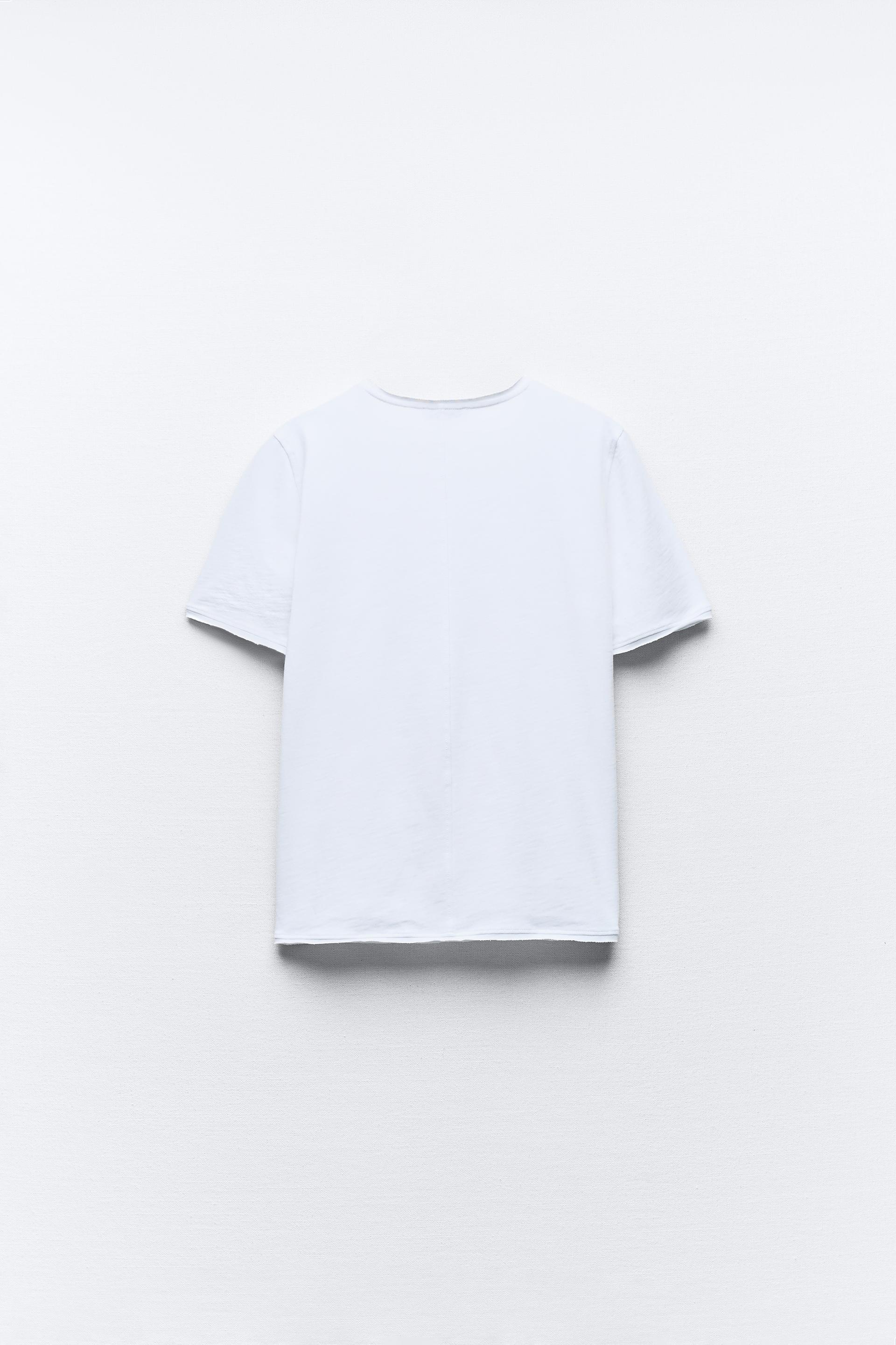 SLUB KNIT COTTON T-SHIRT - White