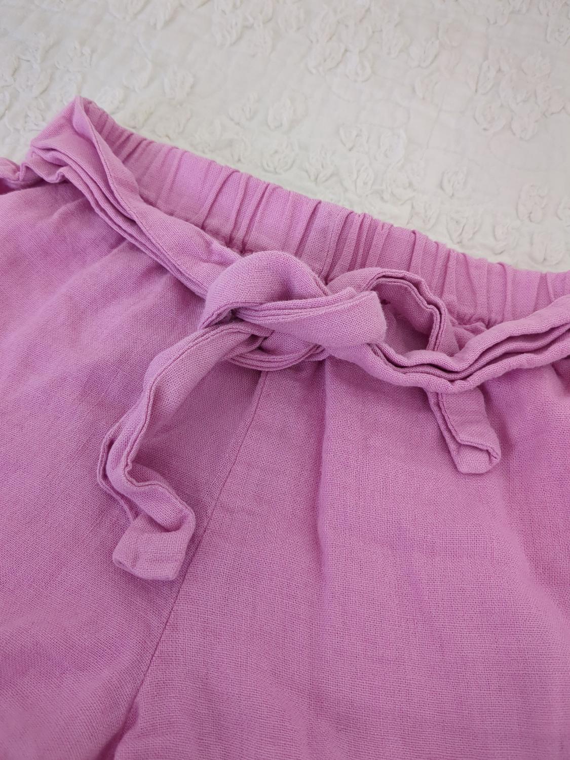 LINEN BLEND SASH SHORTS - Image 2