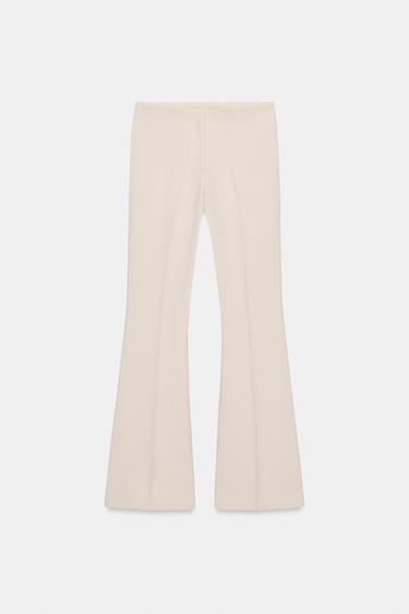 بنطلون فلير بخياطات جانبية - خَام الخاص بـ Zara