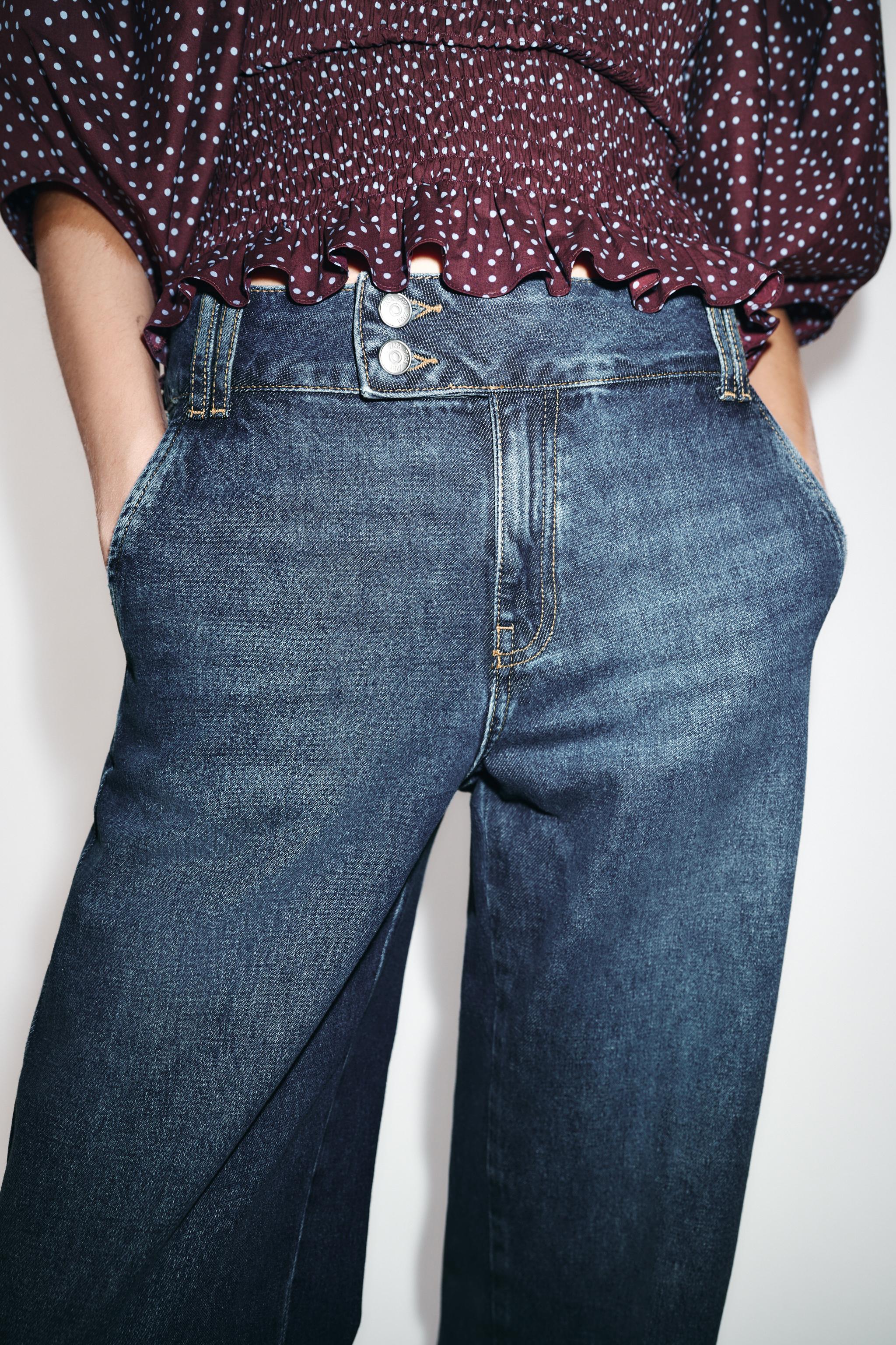 JEANS Z1975 DÜŞÜK BEL DÜZ PAÇA KATLAMALI PAÇA - Görsel 5