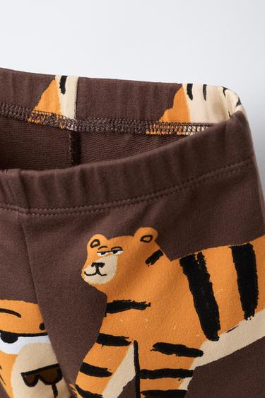 LEGGING IMPRIMÉ TIGRES - Marron de Zara - Image 2