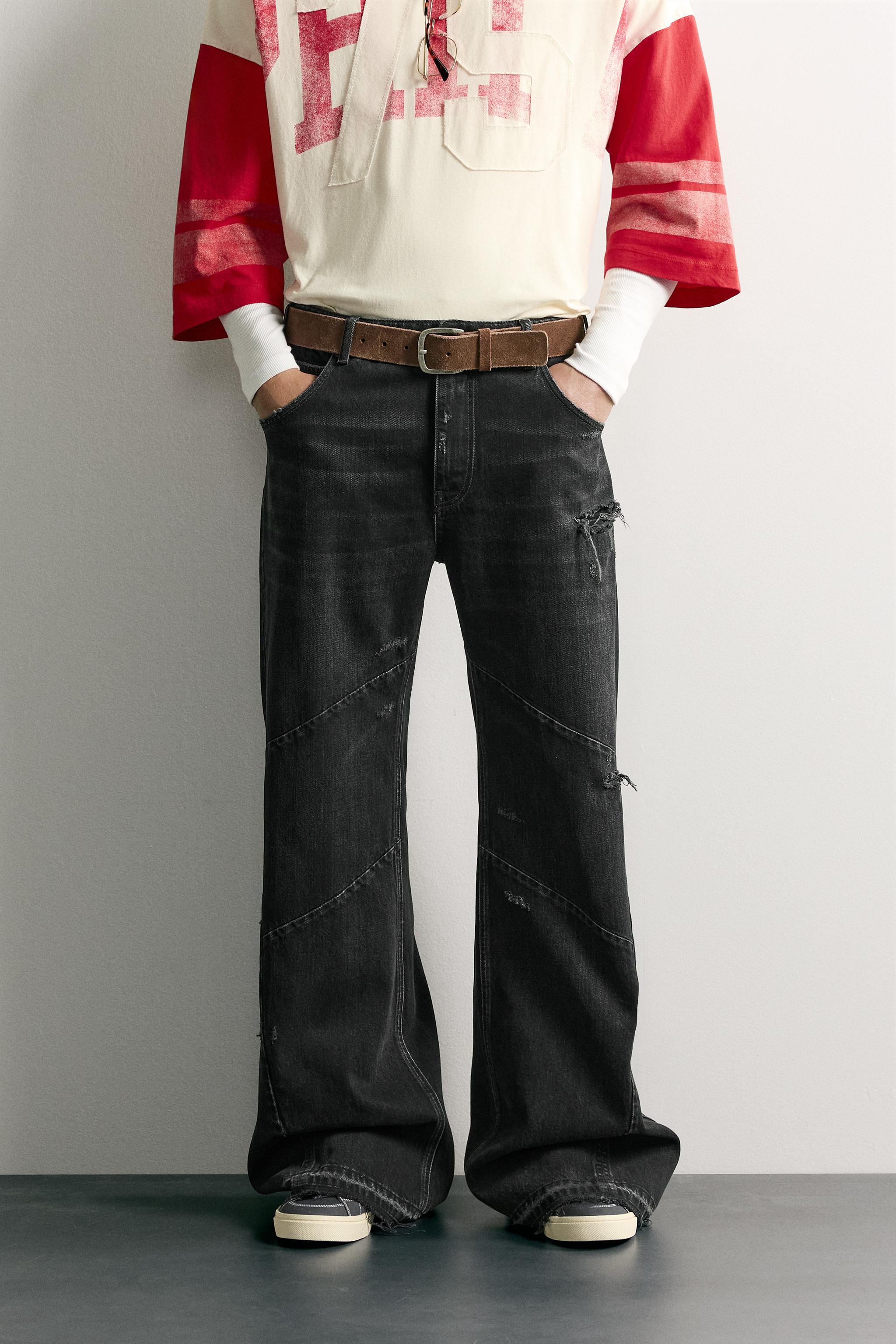 SEAMED FLARE FIT JEANS