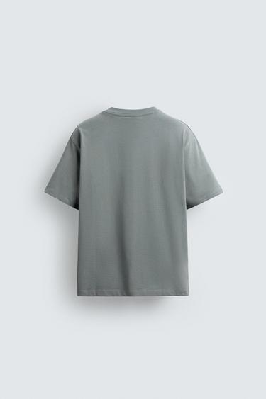 T-SHIRT BRODÉ POISSON - Bleu clair de Zara - Image 6