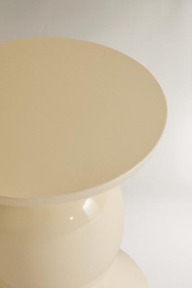 TABLE D'APPOINT MÉTAL - Écru / Beige de Zara - Image 2