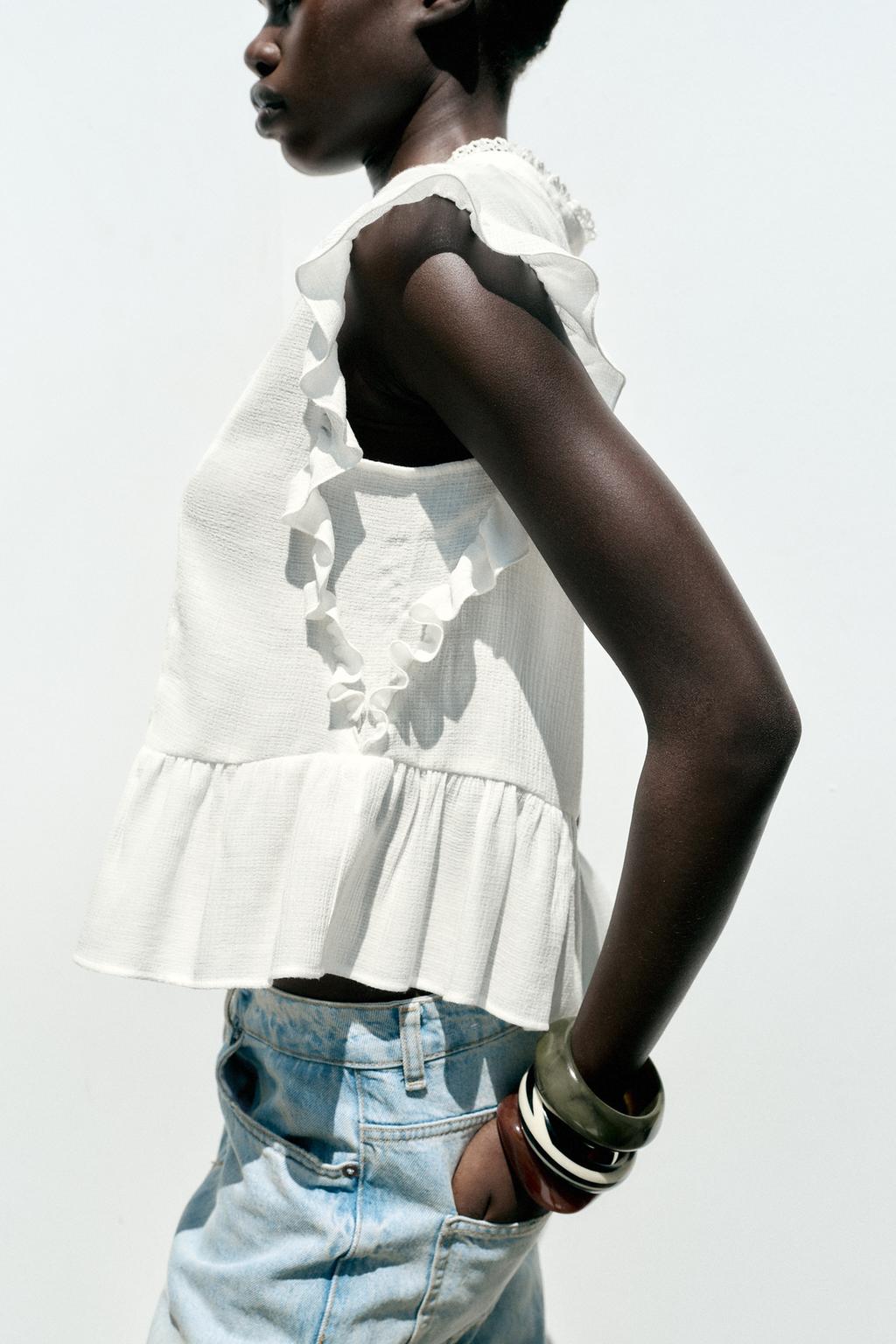 Thumbnail image for EMBROIDERED RUFFLE SHIRT