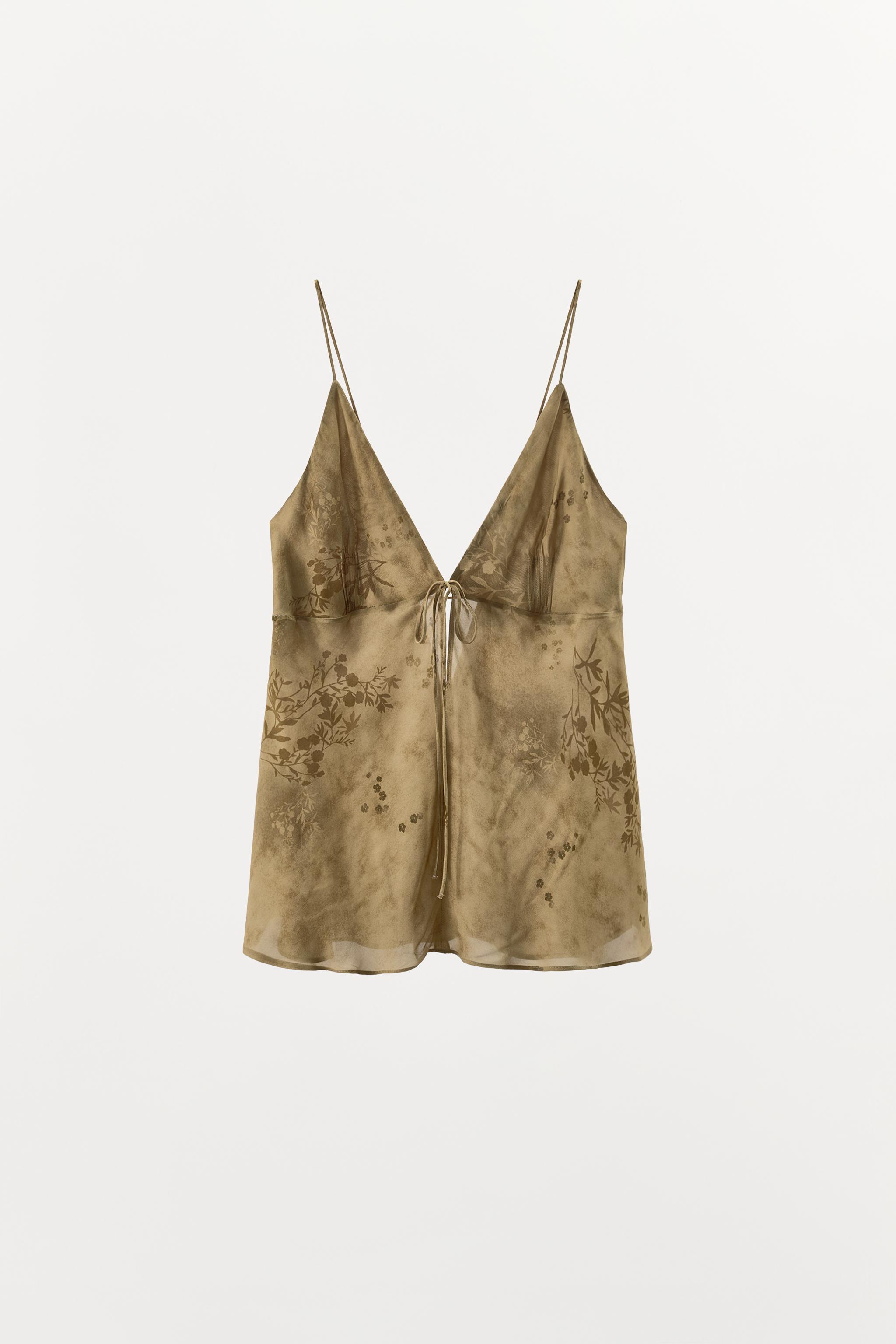 PRINTED STRAPPY TOP