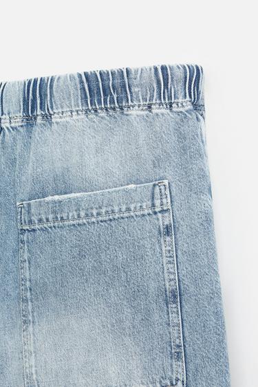 RELAXED FIT JOGGER WAIST JEANS - Light blue de Zara - Image 9