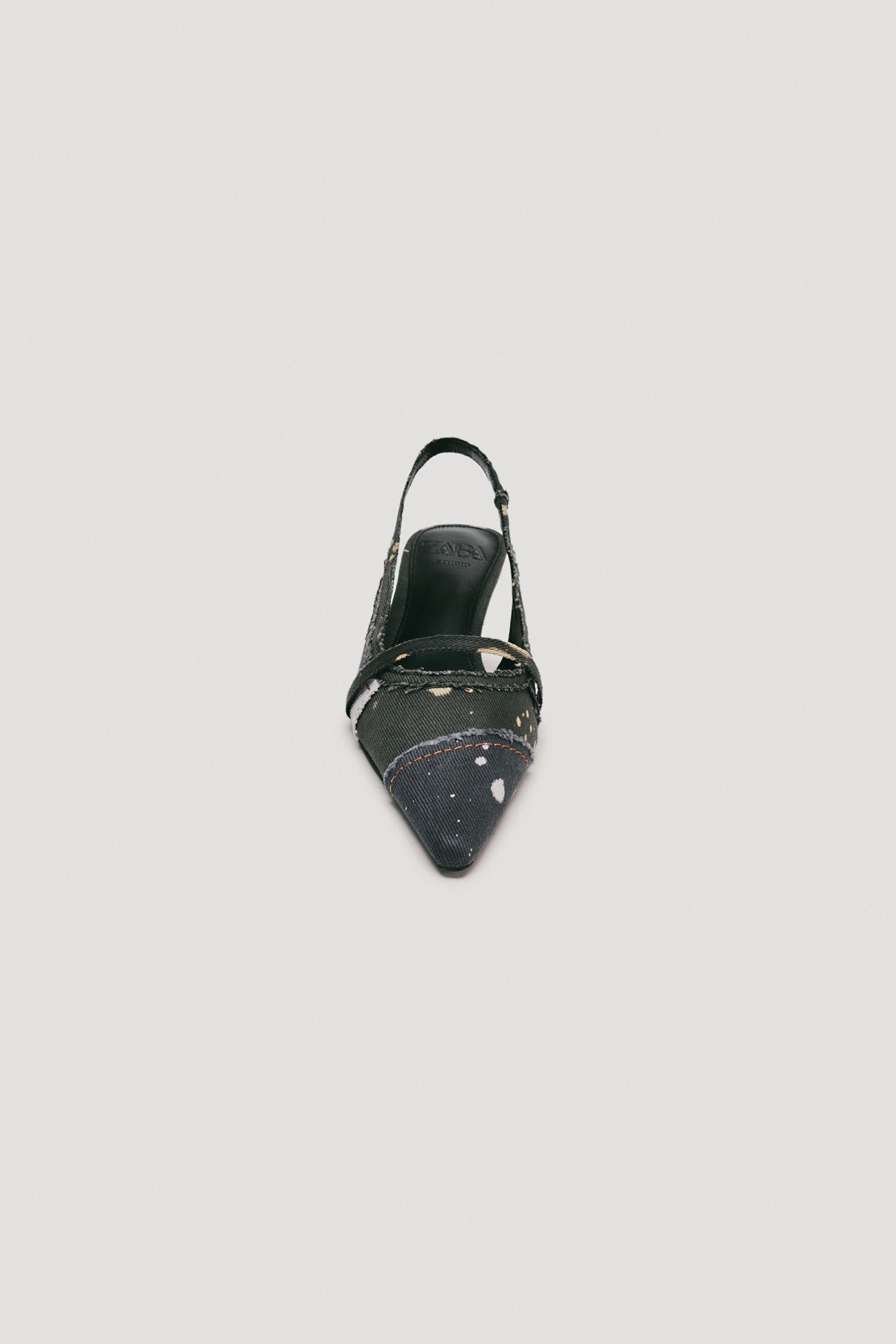 LIMITED EDITION DENIM SLINGBACK SHOES