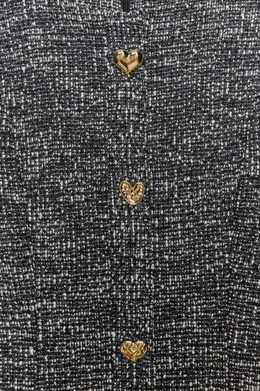 ROBE SKATER STRUCTURÉE - Noir / Blanc de Zara - Image 8