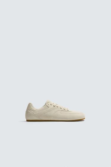 ZAPATILLA PIEL - Blanco Hueso de Zara