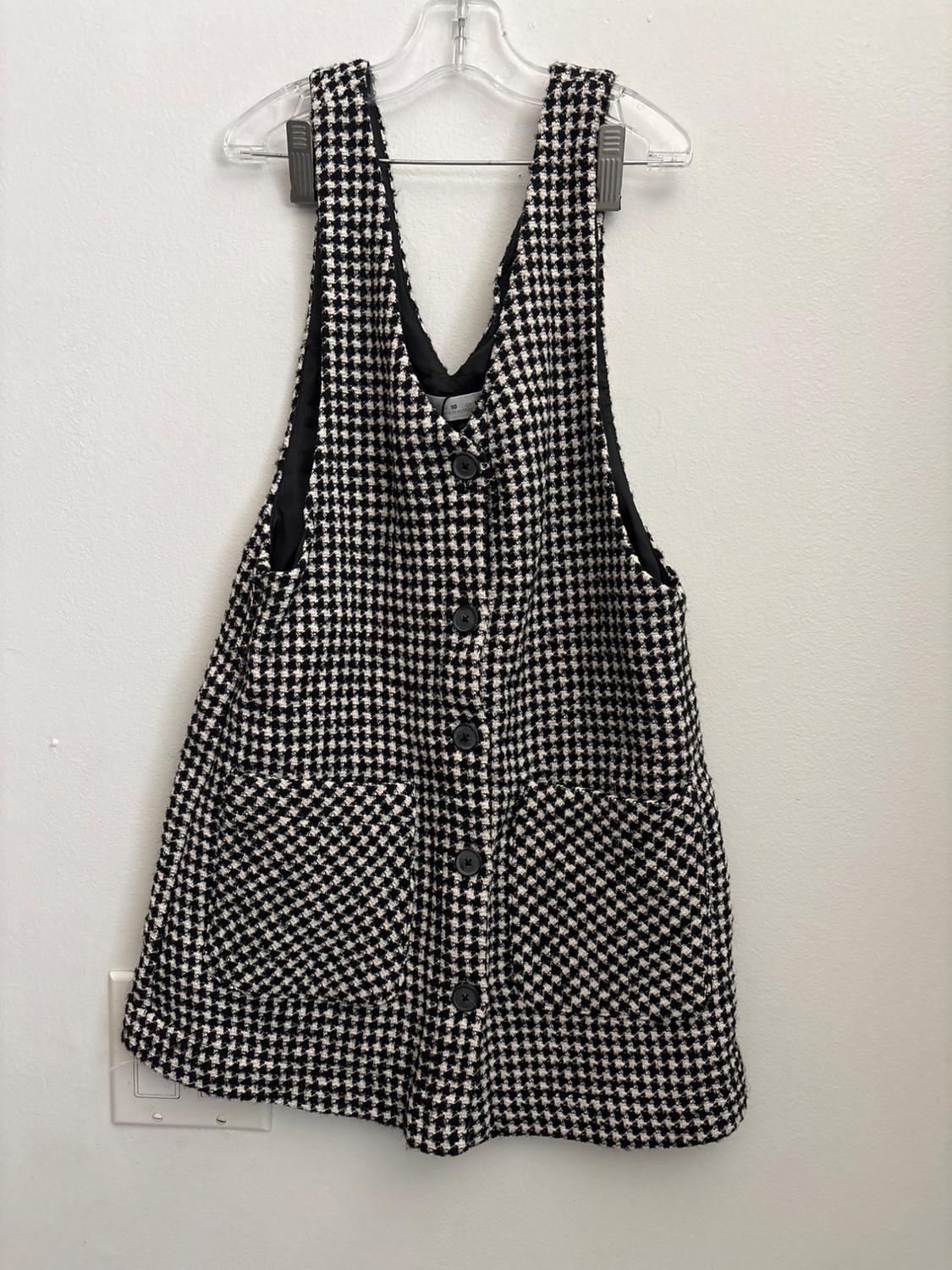 HOUNDSTOOTH PINAFORE DRESS
