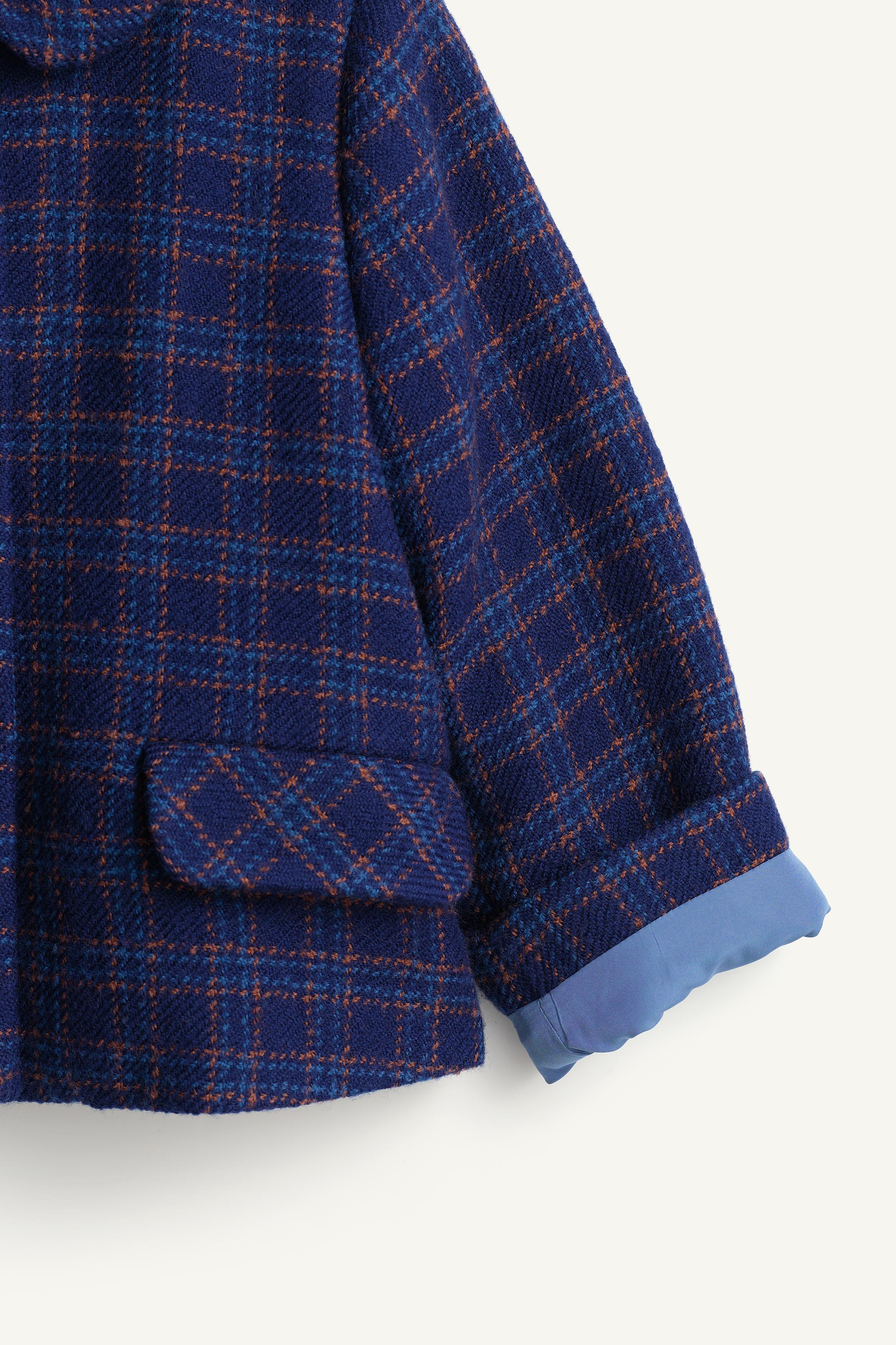 MANTEAU À CARREAUX AVEC LAINE ÉDITION LIMITÉE
