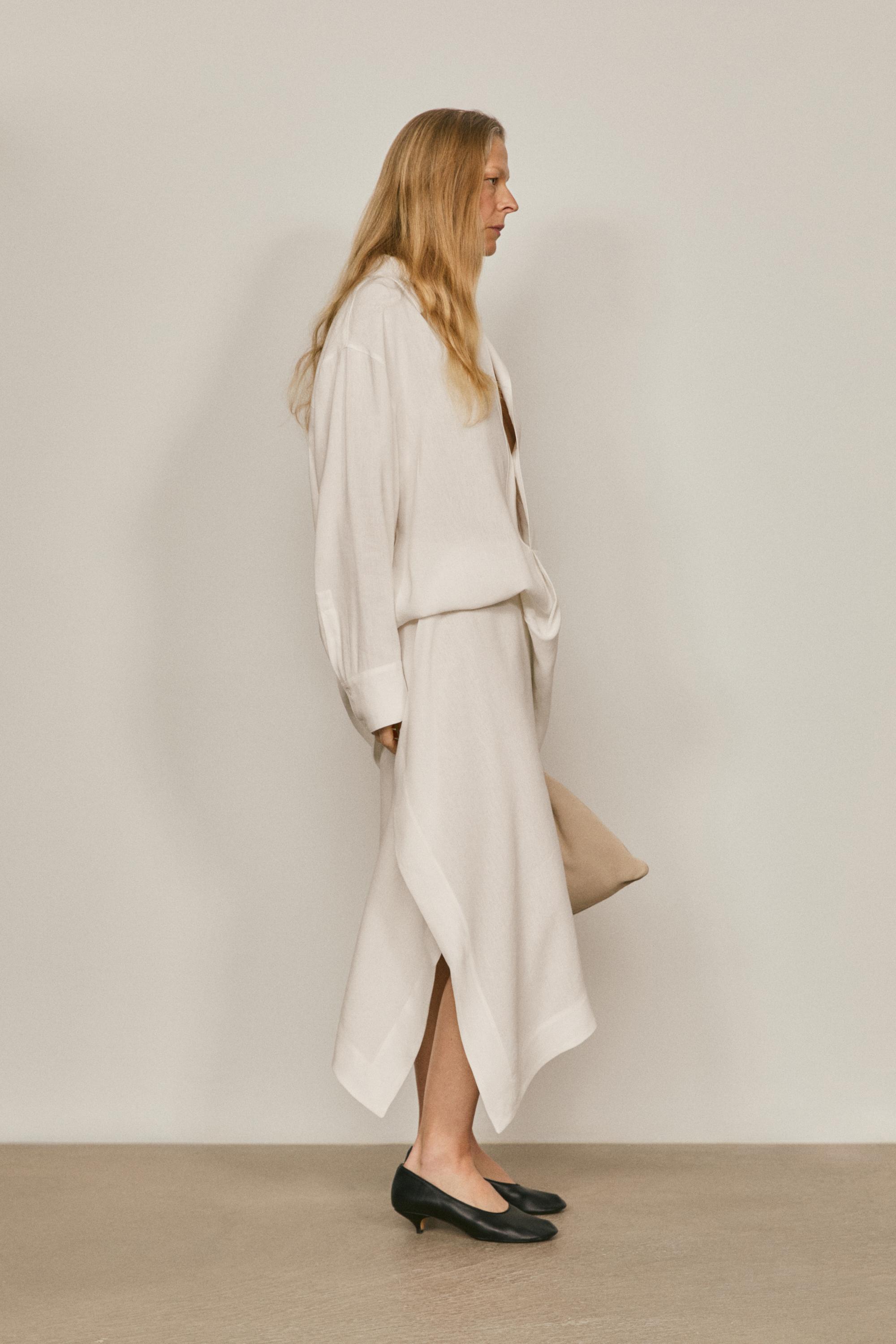 Flowing midi pareo skirt - LIMITED EDITION — White