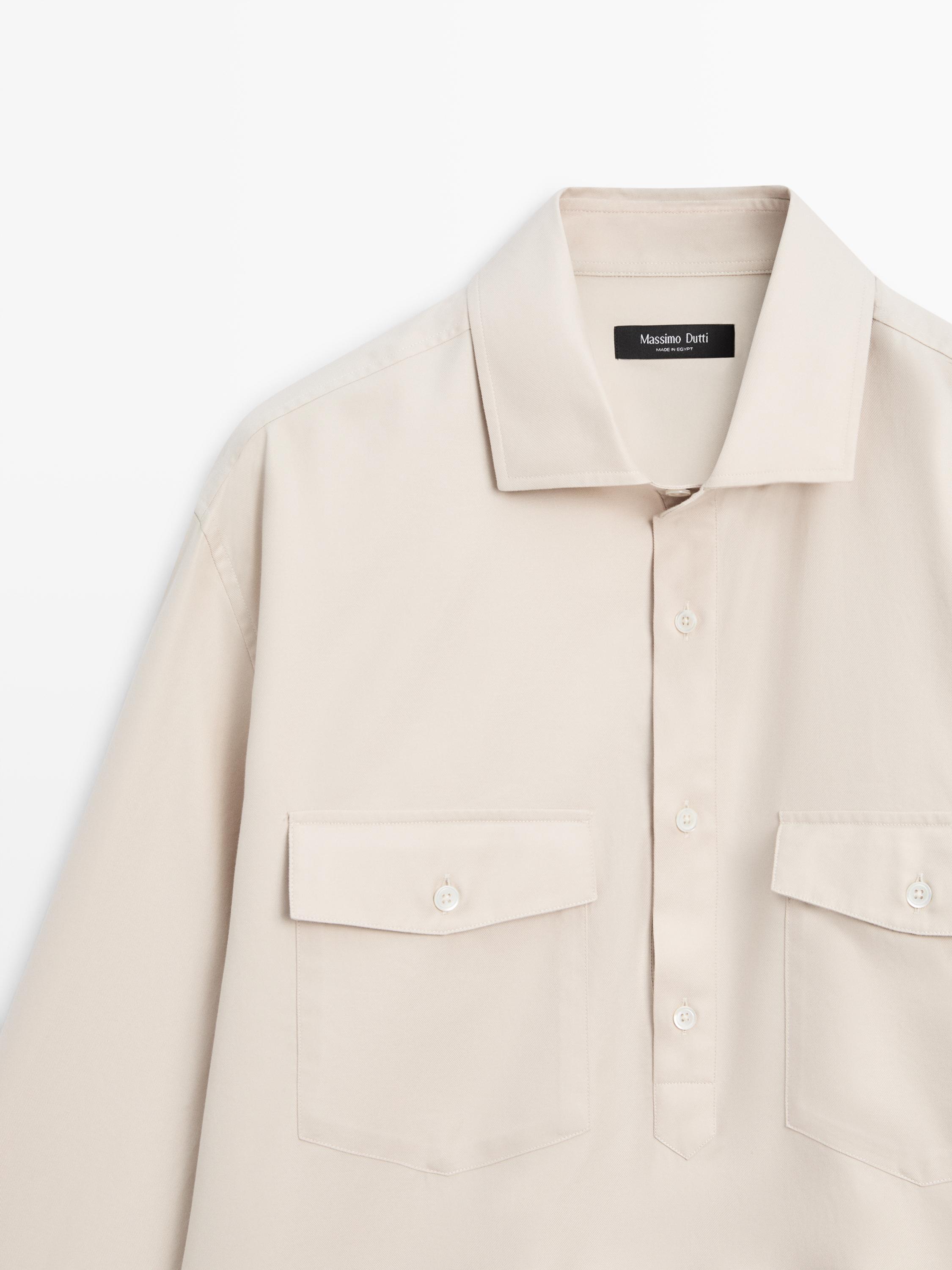 Chemise en coton avec poches
