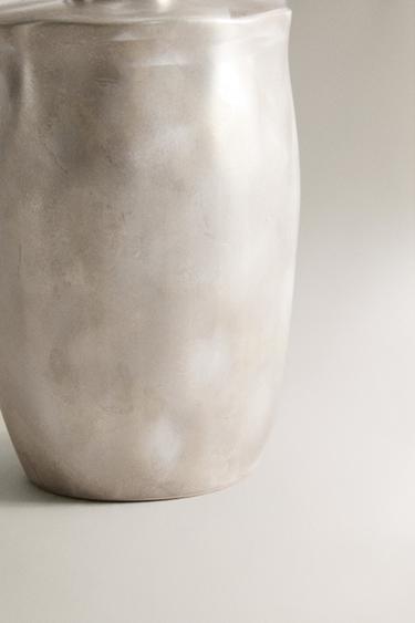 SHINY CERAMIC SOAP DISPENSER - Silver by Zara - Image 3