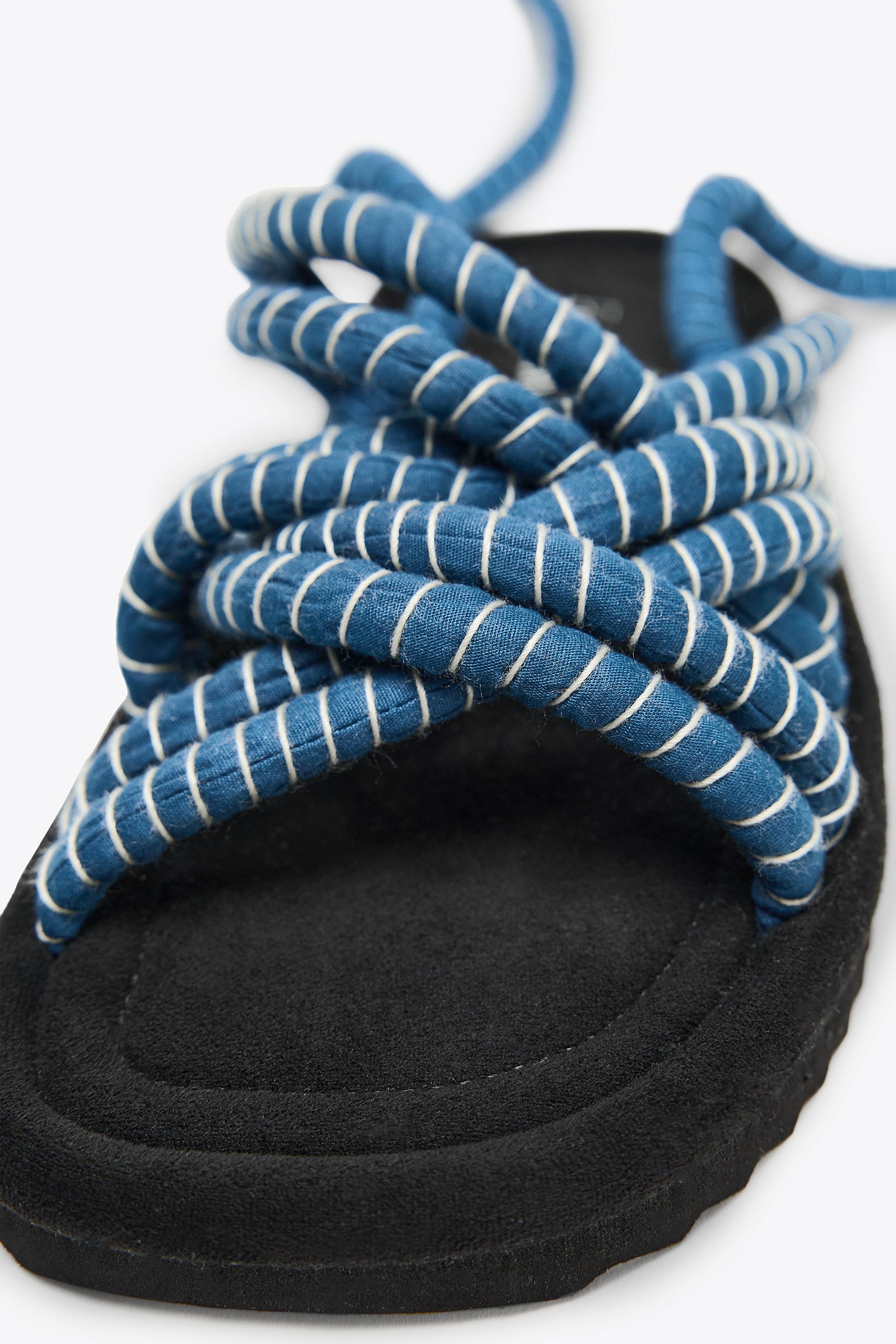 ZARA ストラップサンダル X FANGLU LIN 2795/520 STRAPPY SANDALS X FANGLU LIN - Black | ZARA Spain