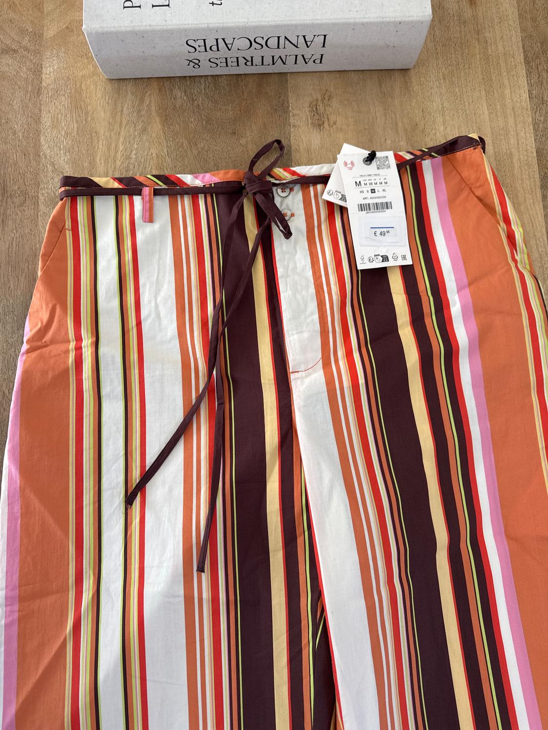 STRIPED FLARE TROUSERS ZW COLLECTION - Image 3