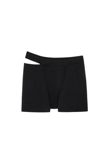 CUT OUT KNIT SHORTS KAIA x ZARA