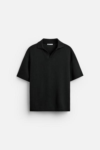 GEOMETRİK JAKARLI POLO T-SHIRT_5