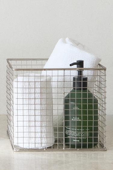 METALLIC BASKET - Grey by Zara