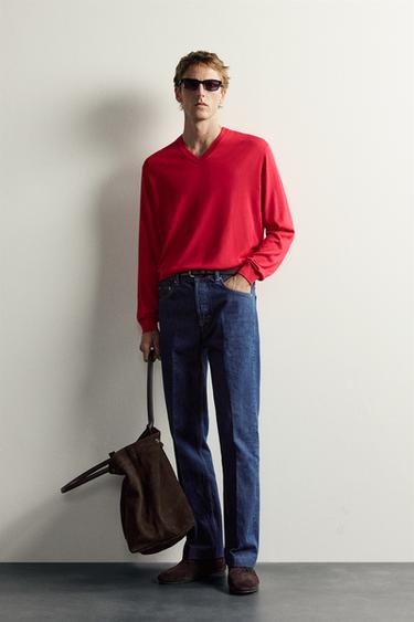 LIGHTWEIGHT 100% SILK JUMPER AARON LEVINE X ZARA - Red by Zara