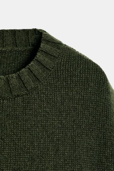 OVERSIZED WOOL WAISTCOAT WITH ASYMMETRIC HEM - Green by Zara - Image 7