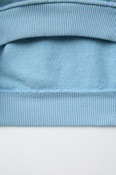 ANIMAL PRINT SWEATSHIRT - Light blue by Zara - Image 3