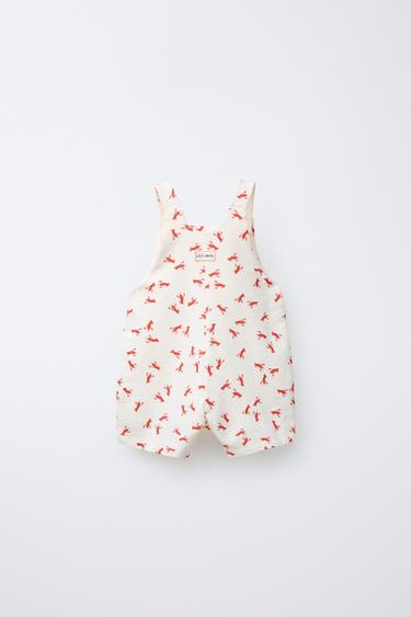 LOBSTER SHORT DUNGAREES - Light ecru by Zara - Image 1