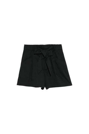 PAPERBAG BERMUDA SHORTS WITH BELT