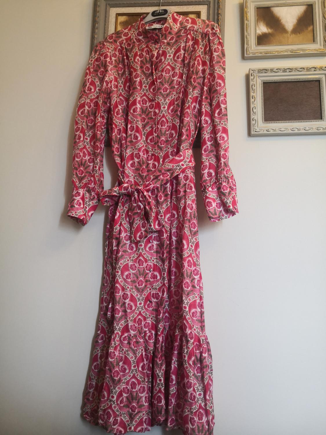 PRINTED MIDI DRESS