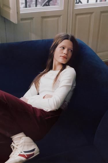 DOUBLE T-SHIRT WITH MODAL - White by Zara - Image 5