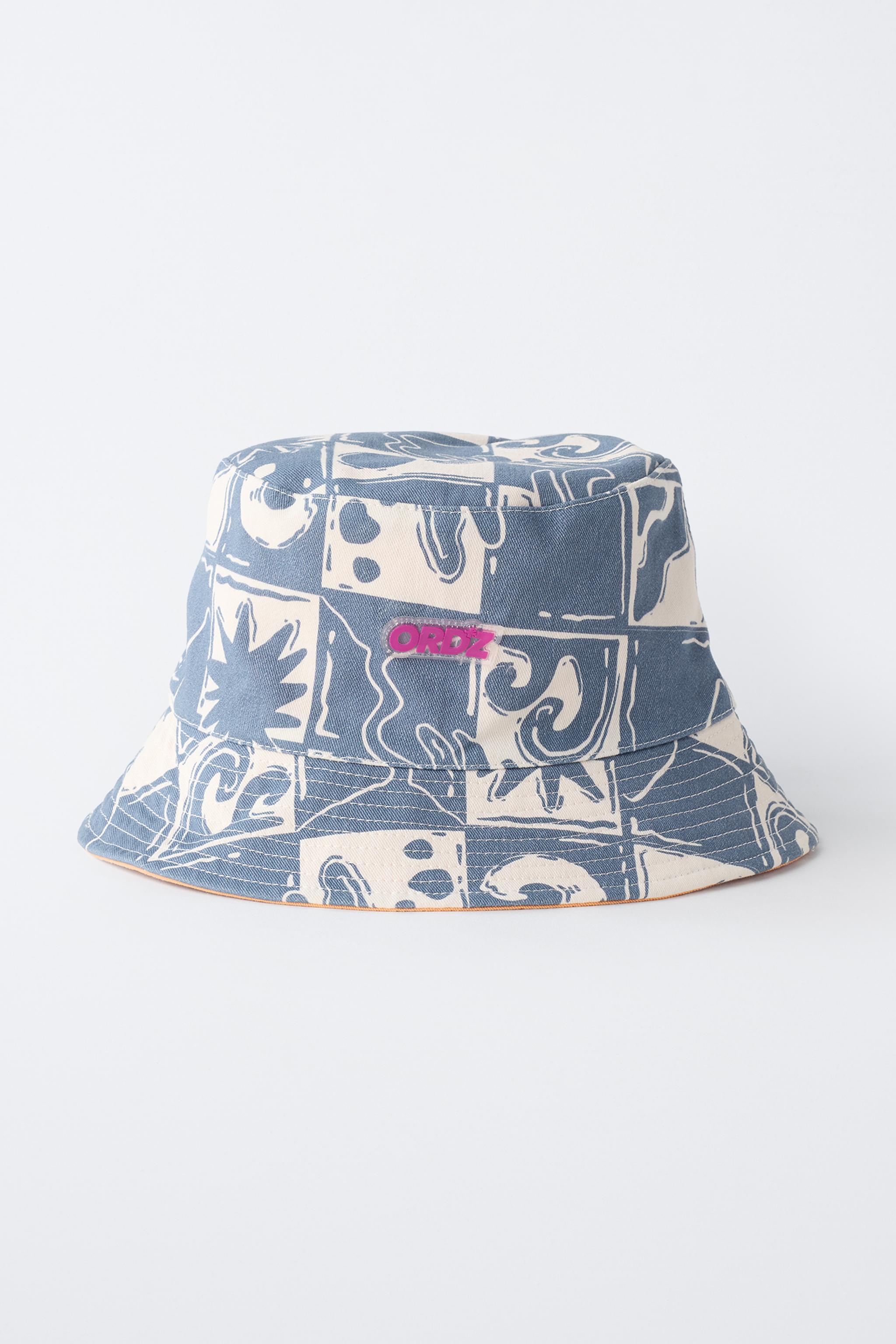 Детские головные уборы Zara REVERSIBLE LOGO BUCKET HAT — фото 4