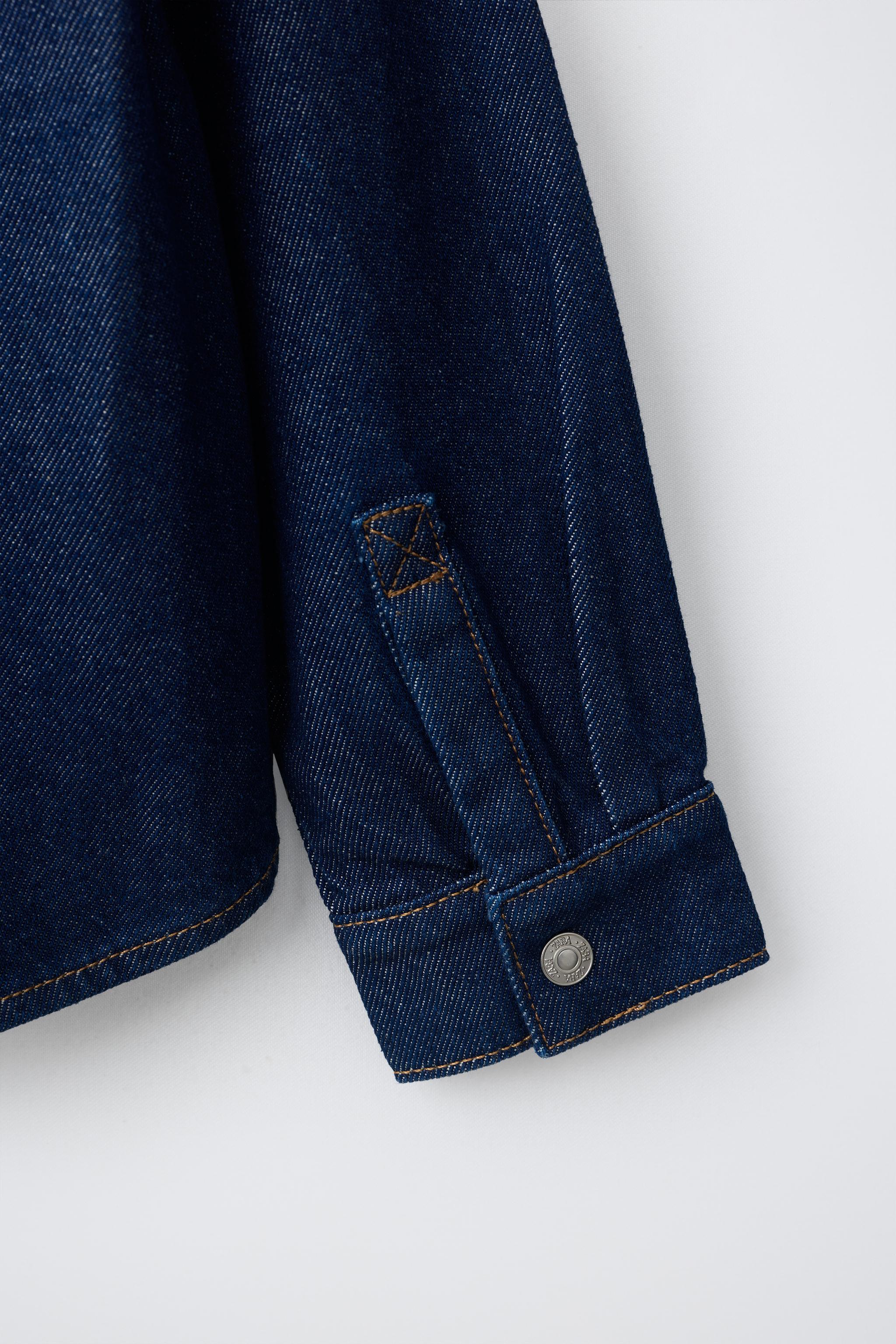 SURCHEMISE EN DENIM DOUBLÉE