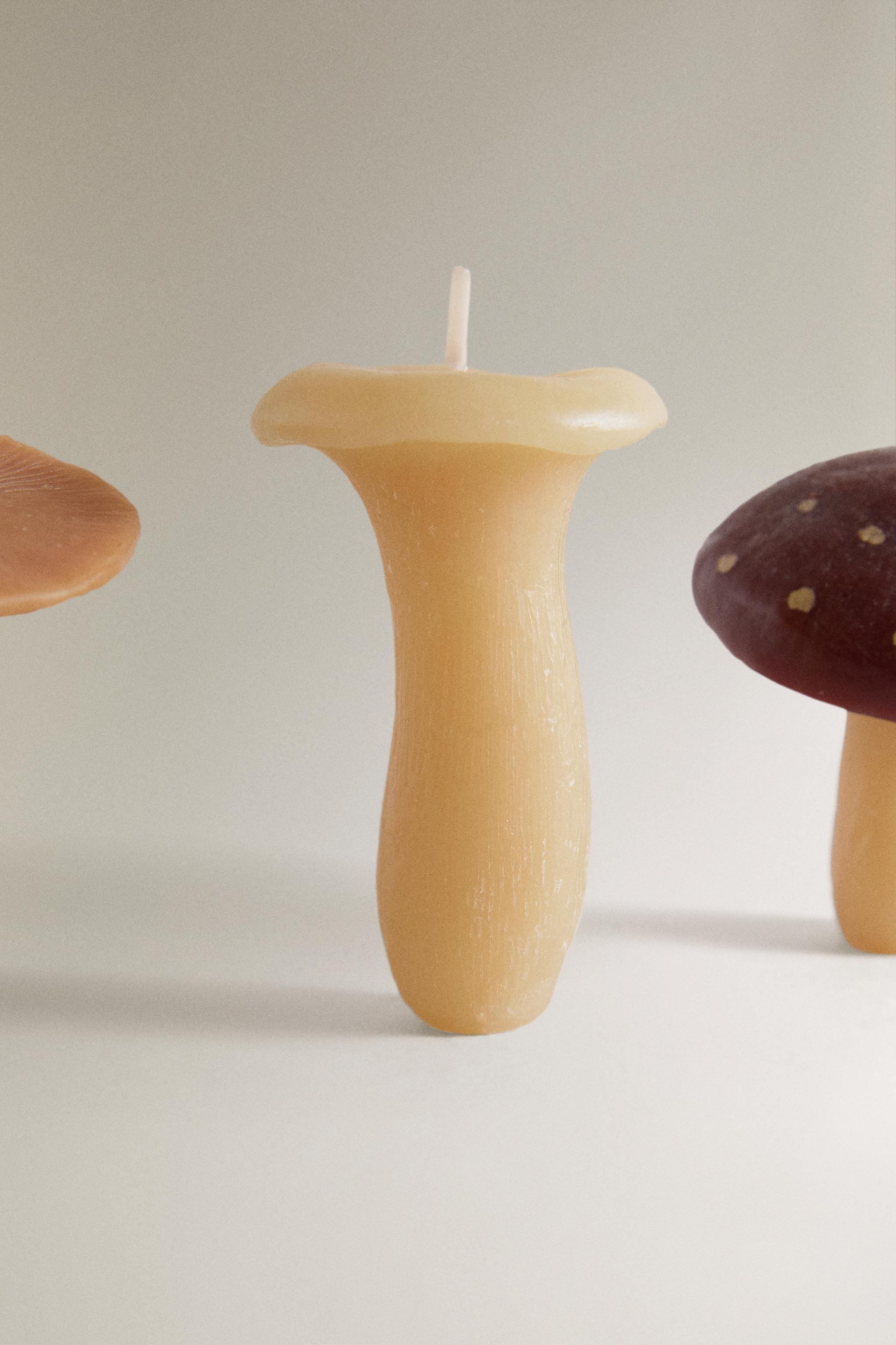 PUMPKIN SPICE MUSHROOM SCENTED CANDLE SET (PACK OF 5)