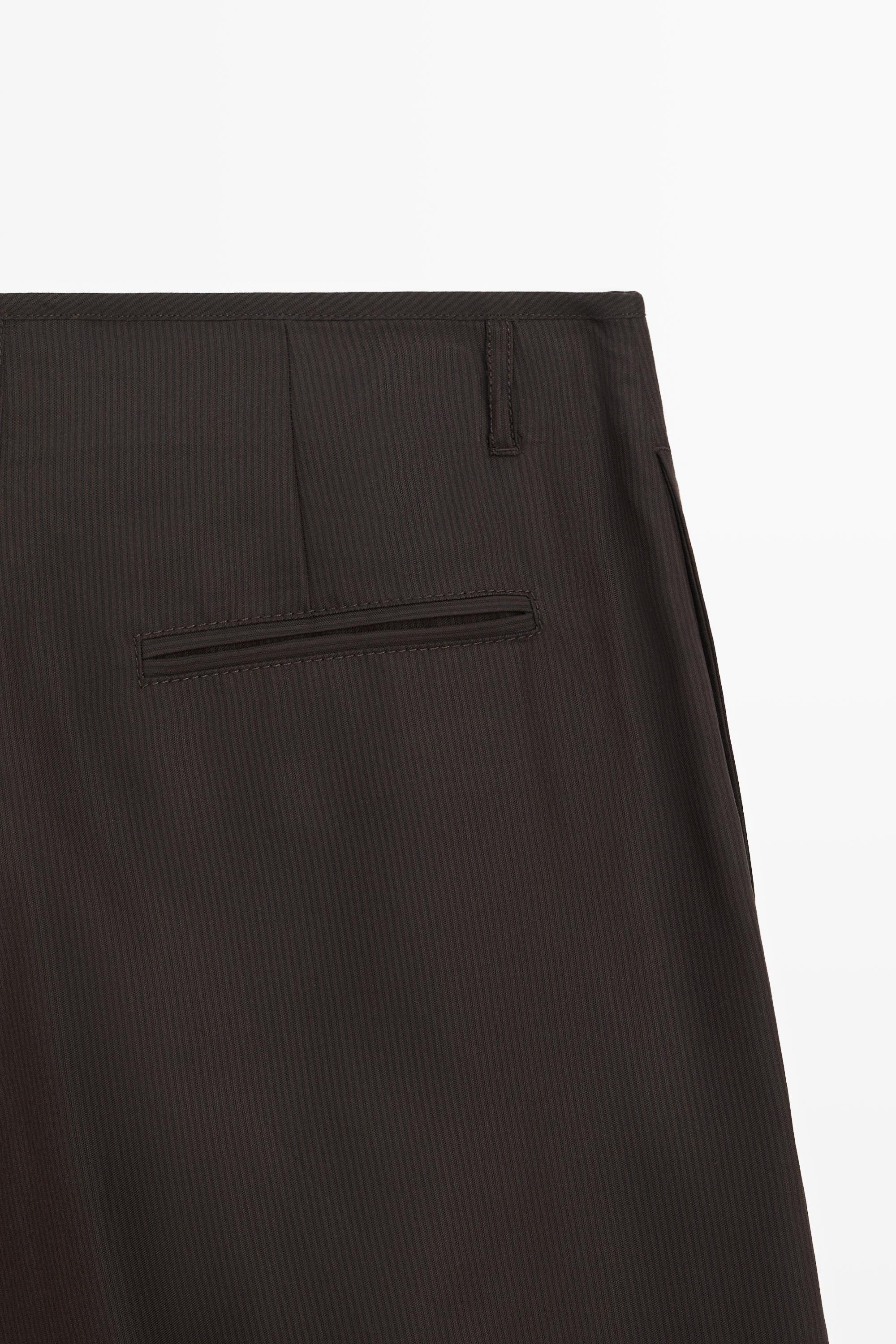Long Bermuda shorts with striped detail