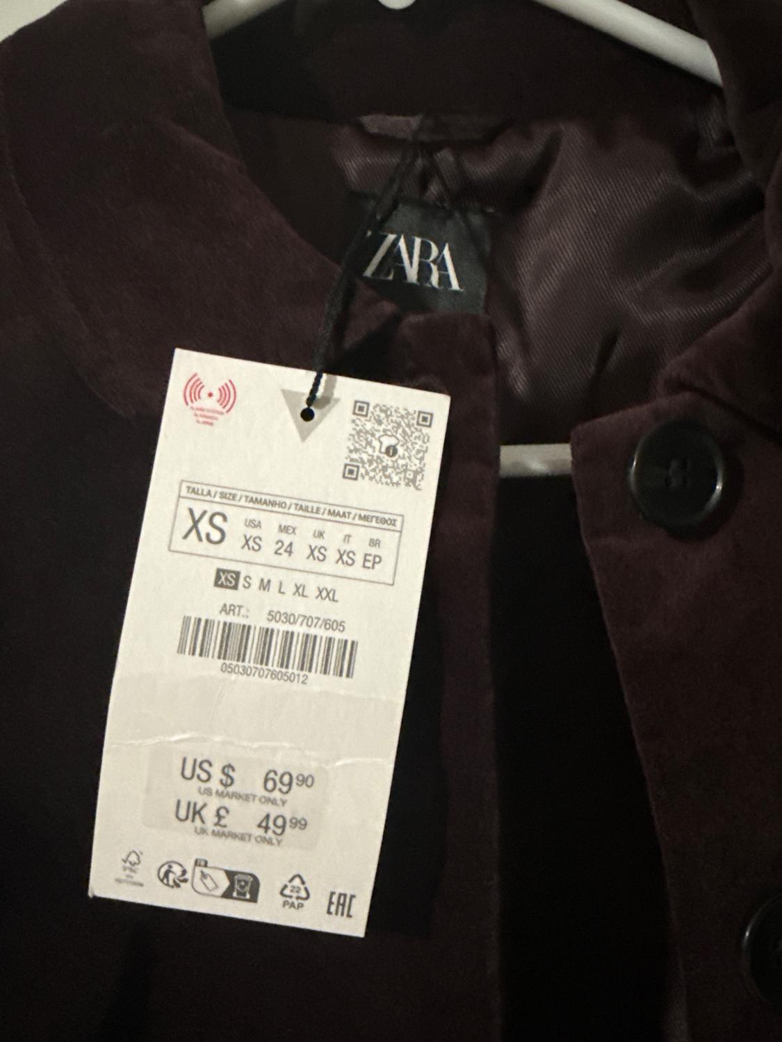 CROPPED VELVET JACKET - Image 2