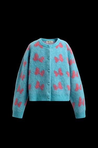 INTARSIA CARDIGAN HARRY LAMBERT FOR ZARA X DISNEY - Aquamarine by Zara - Image 0