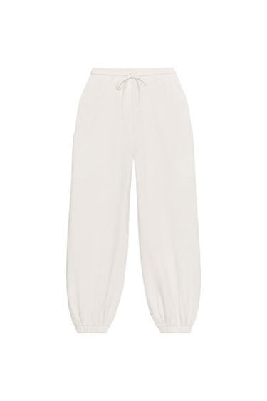 JOGGER TROUSERS WITH POCKETS - Ecru by Zara
