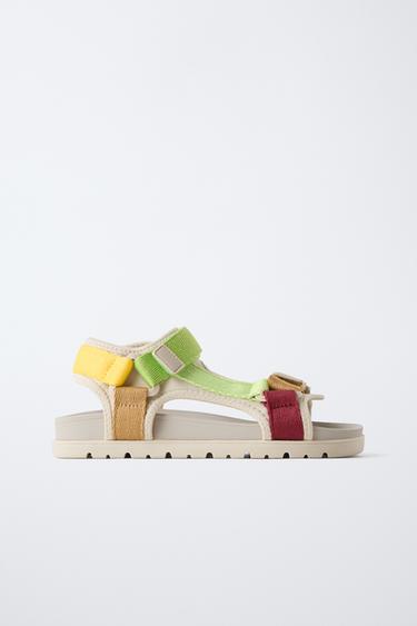 Zara MULTICOLOR SANDALS - Multi-color