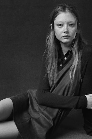 FAUX SUEDE SHORT DRESS - Brown by Zara