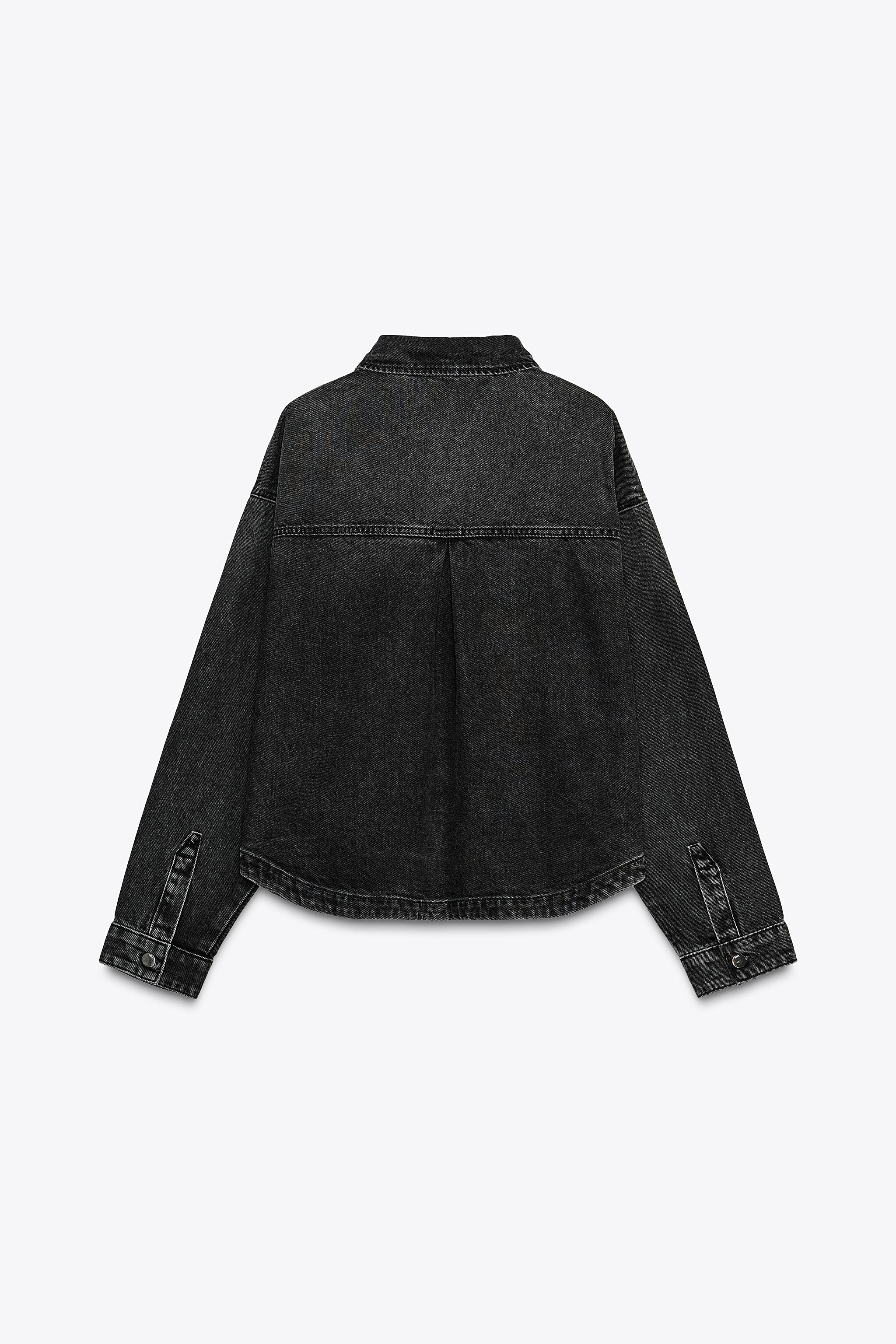 ZARA  Z1975 デニムジャケット  Ｍ　新品タグ付き Z1975 COMBINED DENIM JACKET - Mid-blue | ZARA United States