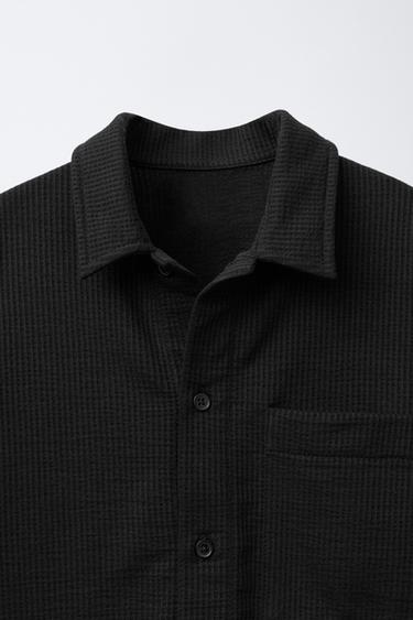 SHIRT AND BERMUDA SHORTS SET - Black by Zara - Image 3