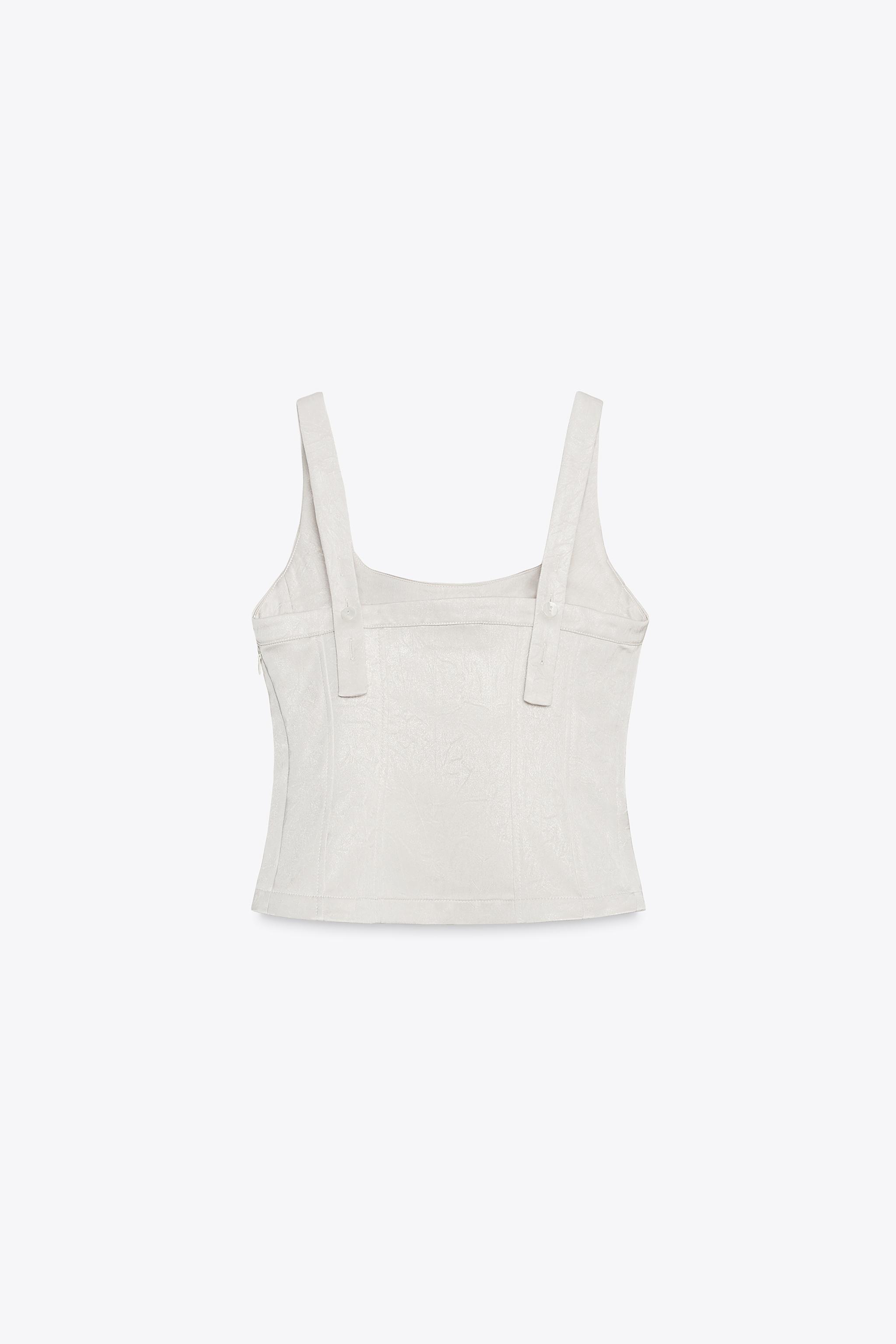 TOP BUSTIER SATINÉ