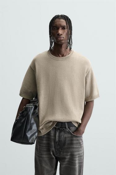 CAMISETA PUNTO LAVADA - Arena de Zara