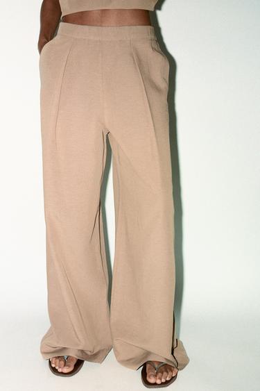 PALAZZO TROUSERS - Light brown by Zara