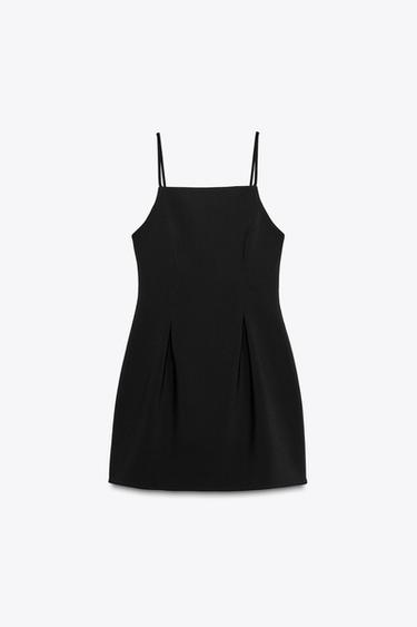 VESTIDO CORTO TIRANTES - Negro de Zara - Imagen 0