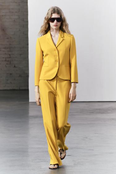 БЛЕЙЗЕР С КАРМАНАМИ — ZW COLLECTION — ЖЕЛТЫЙ от Zara — изображение 0